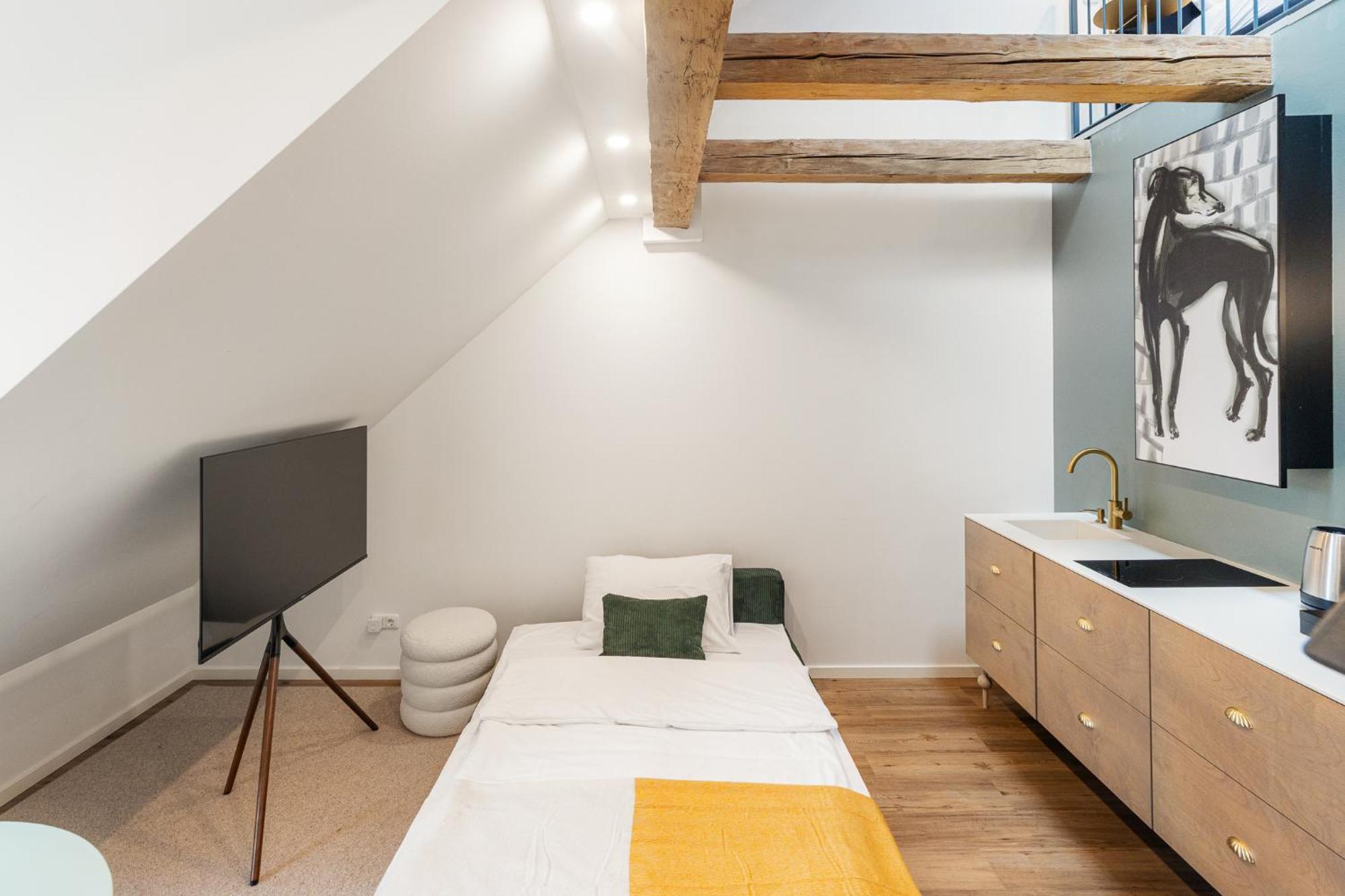 ميونيخ Kalm Stay - A Design Aparthotel الغرفة الصورة
